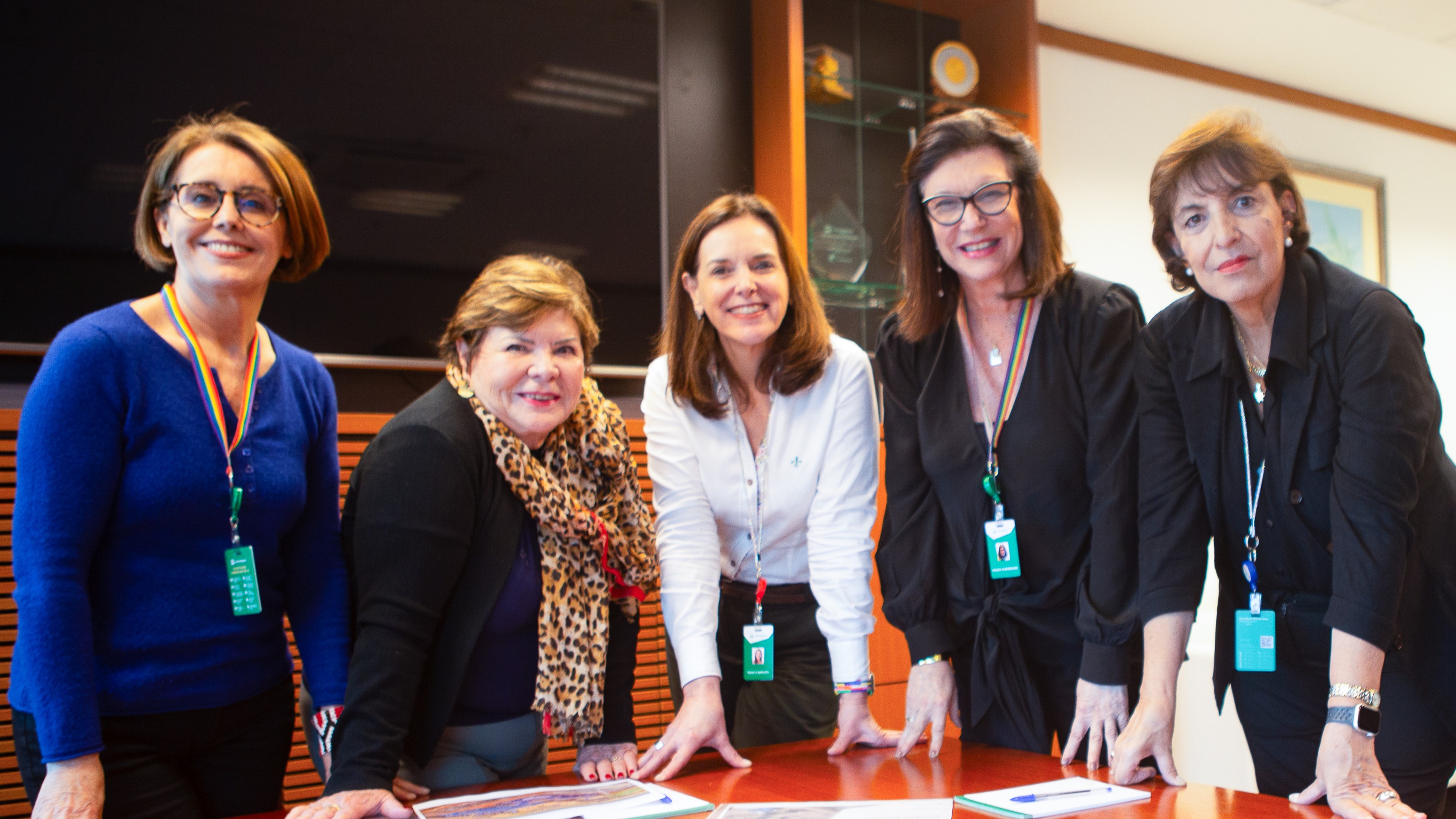Clarice Coppetti, Angélica Laureano, Renata Baruzzi, Magda Chambriard e Sylvia Anjos